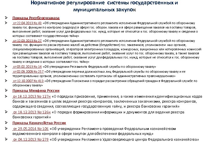 Приказ об открытии заказа по гоз образец