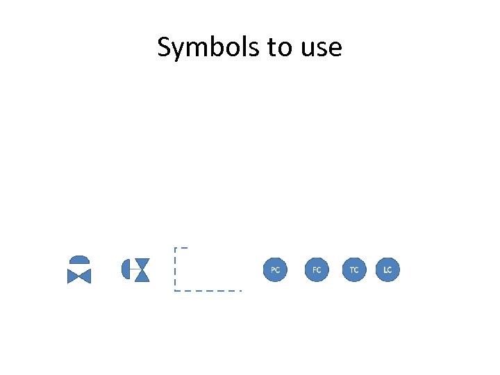 Symbols to use 