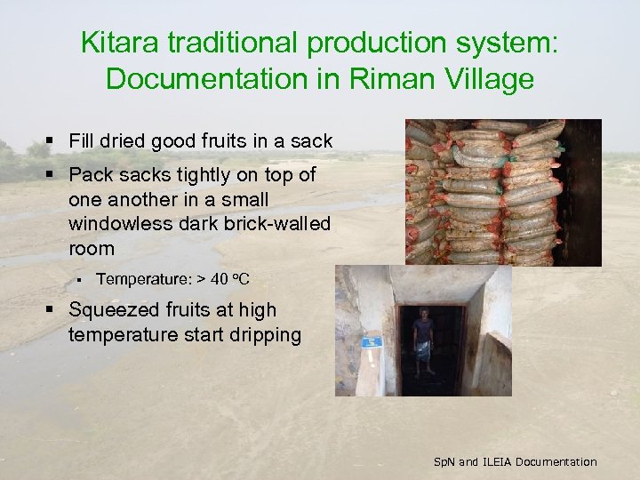 Kitara traditional production system: Documentation in Riman Village § Fill dried good fruits in