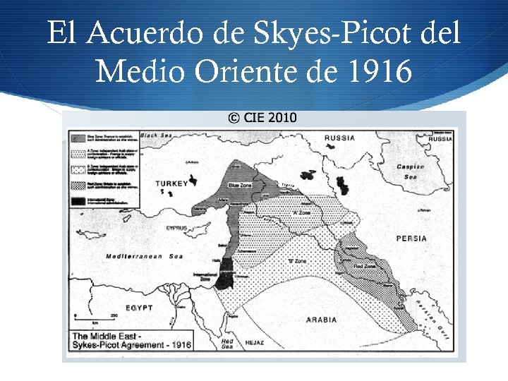 El Acuerdo de Skyes-Picot del Medio Oriente de 1916 
