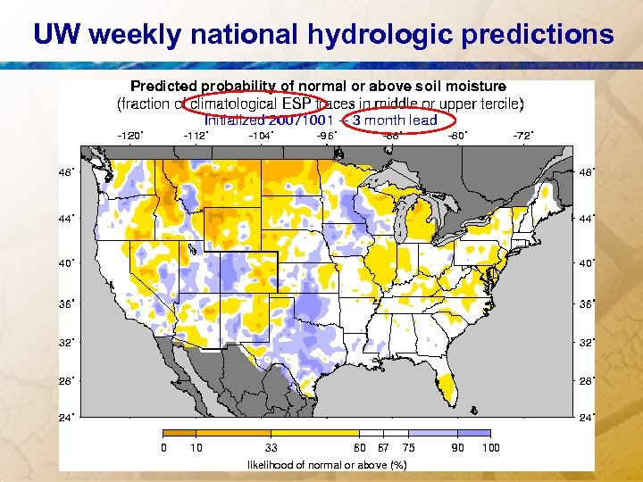 UW weekly national hydrologic predictions 