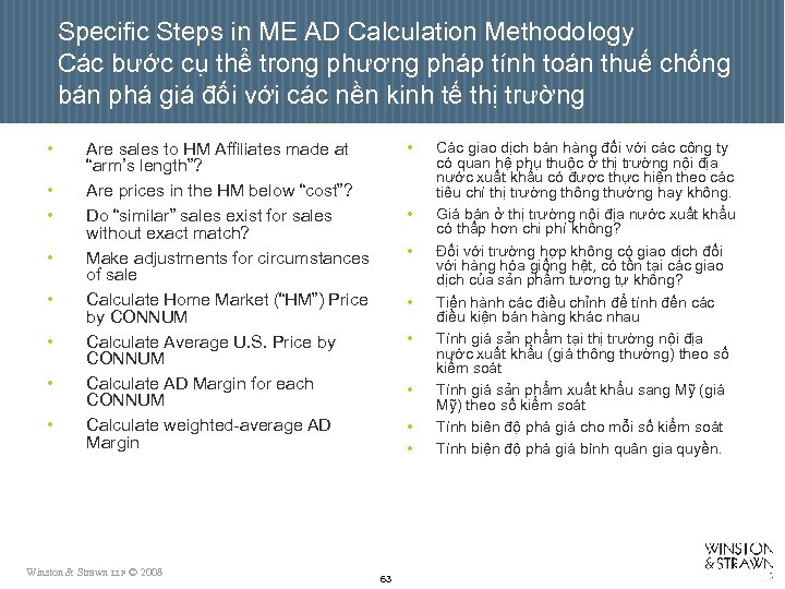 Specific Steps in ME AD Calculation Methodology Các bước cụ thể trong phương pháp