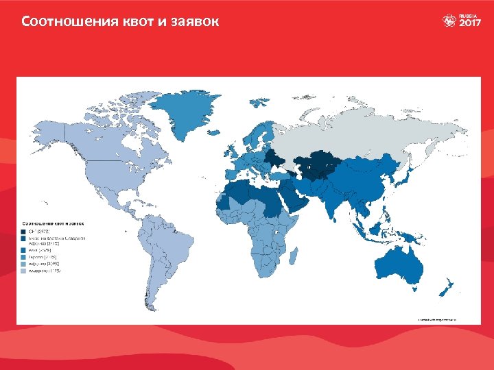 Соотношения квот и заявок 