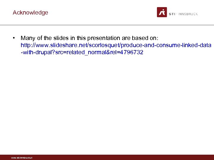 Acknowledge • Many of the slides in this presentation are based on: http: //www.
