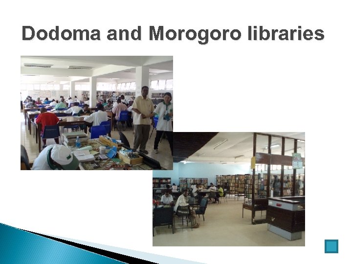 Dodoma and Morogoro libraries 