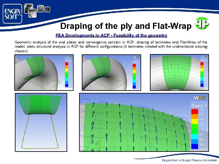 Draping of the ply and Flat-Wrap FEA Developments in ACP - Feasibility of the