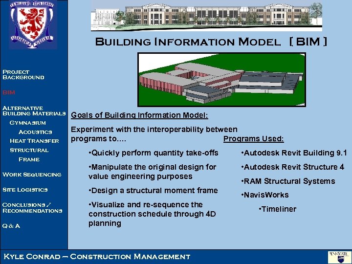 Building Information Model [ BIM ] Project Background BIM Alternative Building Materials Gymnasium Acoustics