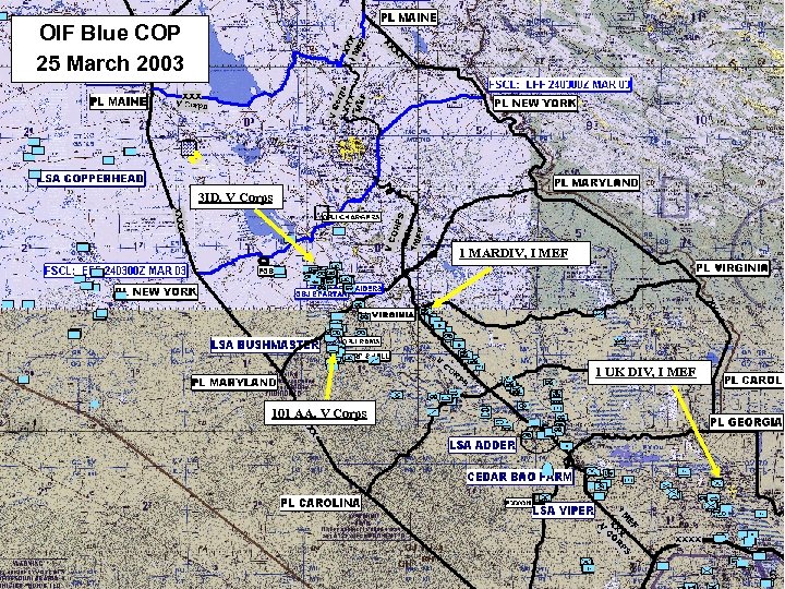 “Information OIF Blue COP as Combat Power” 25 March 2003 3 ID, V Corps