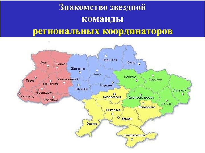 Знакомство звездной команды региональных координаторов 