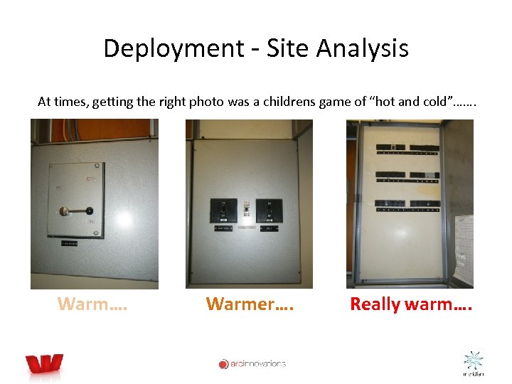 Deployment - Site Analysis At times, getting the right photo was a childrens game