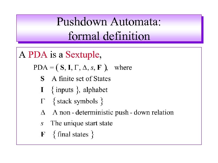 Of what definition pda the is PDA
