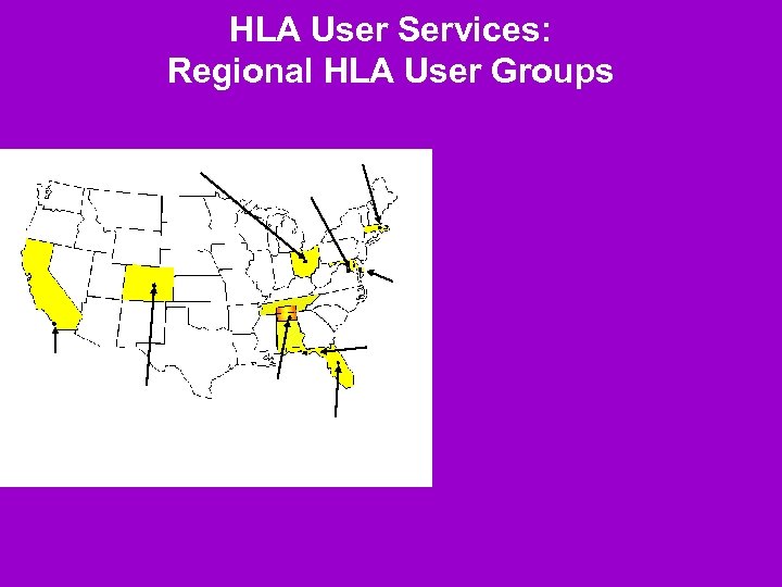 HLA User Services: Regional HLA User Groups 