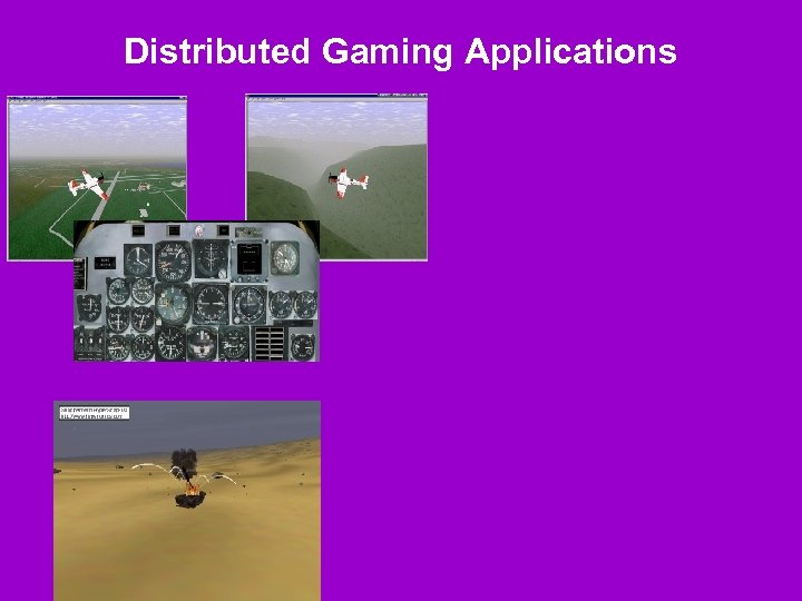 Distributed Gaming Applications 