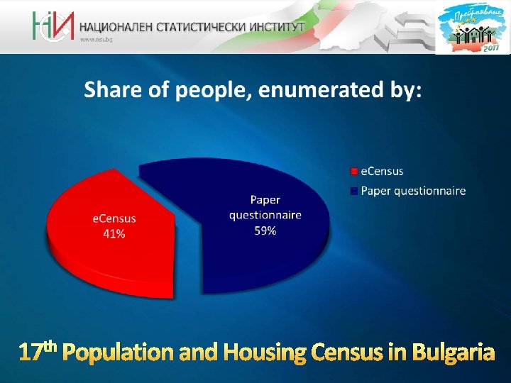 17 th Population and Housing Census in Bulgaria 