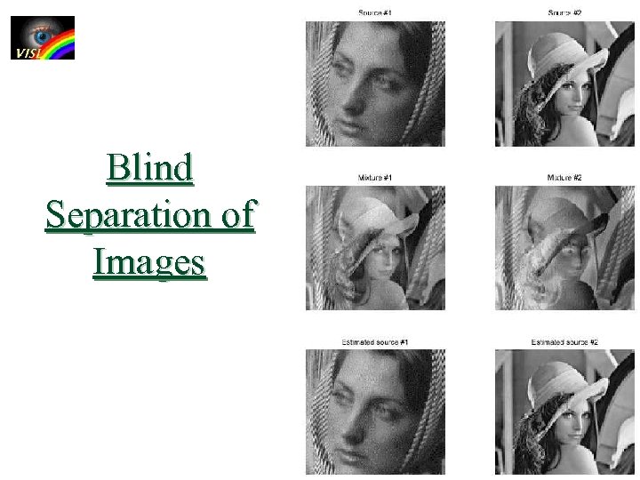 Blind Separation of Images 