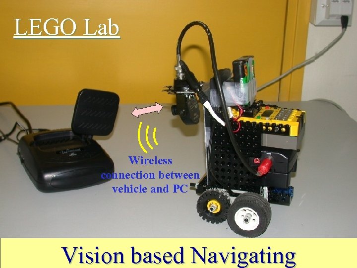 LEGO Lab Wireless connection between vehicle and PC Vision based Navigating 