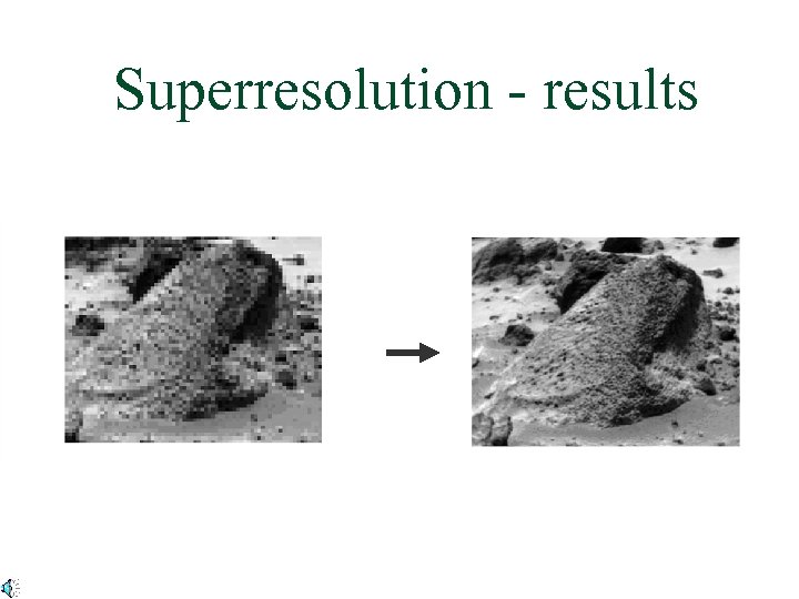 Superresolution - results 