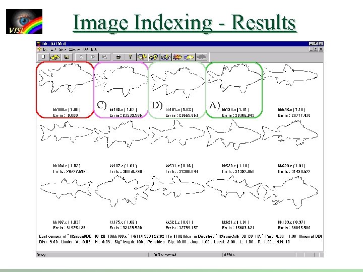 Image Indexing - Results C) D) A) 