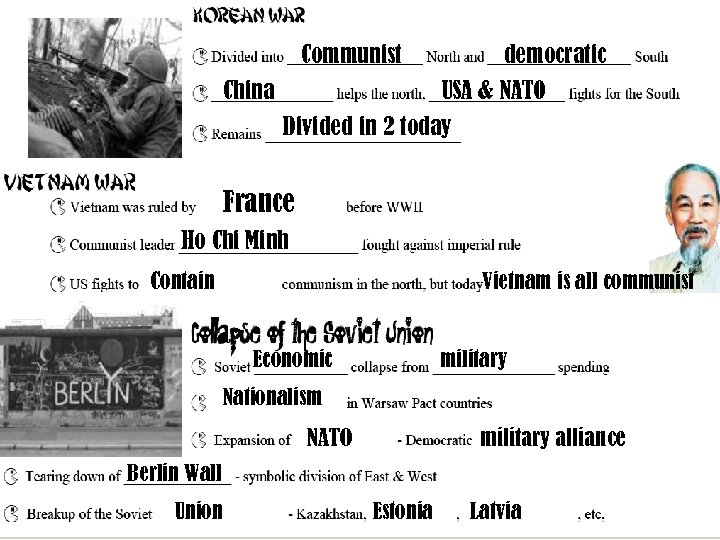 Communist democratic China USA & NATO Divided in 2 today France Ho Chi Minh
