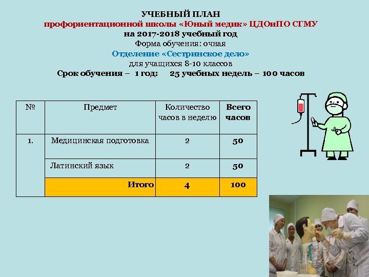 Учебный план маргу лечебное дело