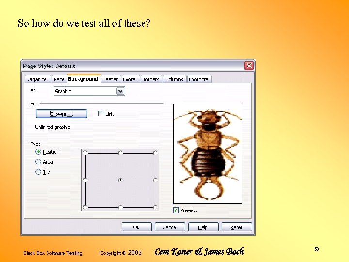 So how do we test all of these? Black Box Software Testing Copyright ©