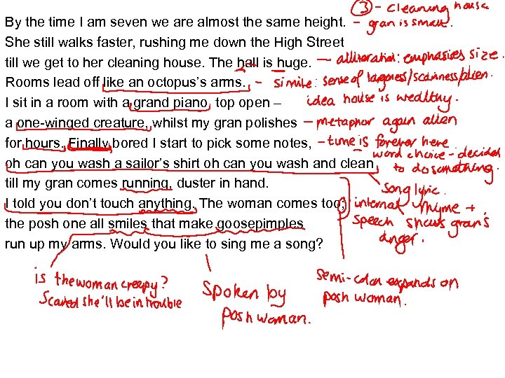 By the time I am seven we are almost the same height. She still