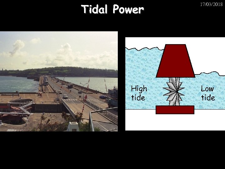 Tidal Power High tide 17/03/2018 Low tide 