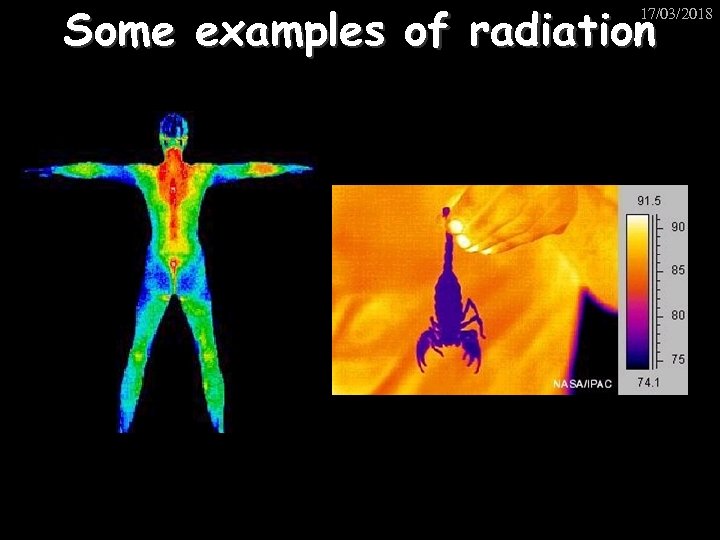 Some examples of radiation 17/03/2018 