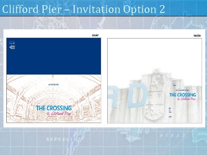 Clifford Pier – Invitation Option 2 