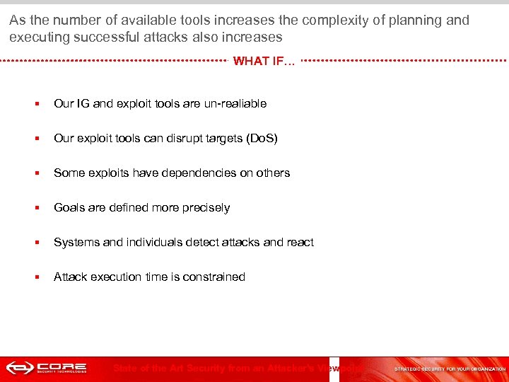  As the number of available tools increases the complexity of planning and executing