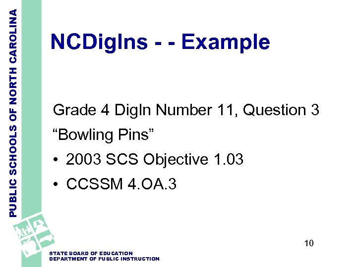 PUBLIC SCHOOLS OF NORTH CAROLINA NCDig. Ins - - Example Grade 4 Dig. In