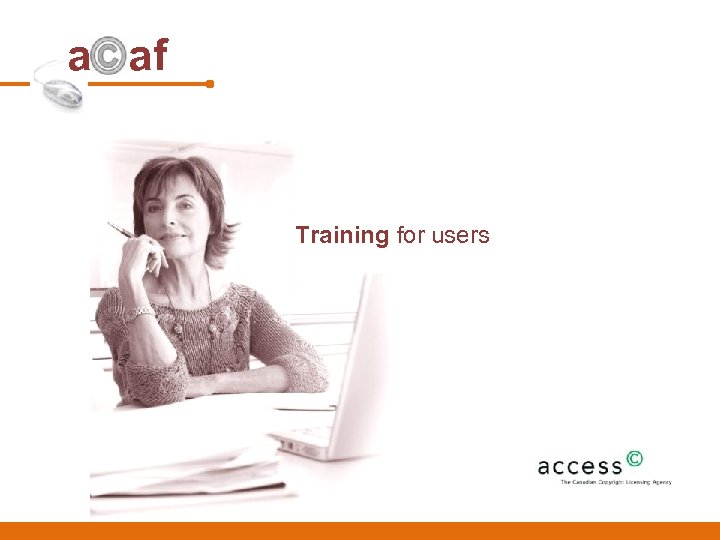 a af Training for users 