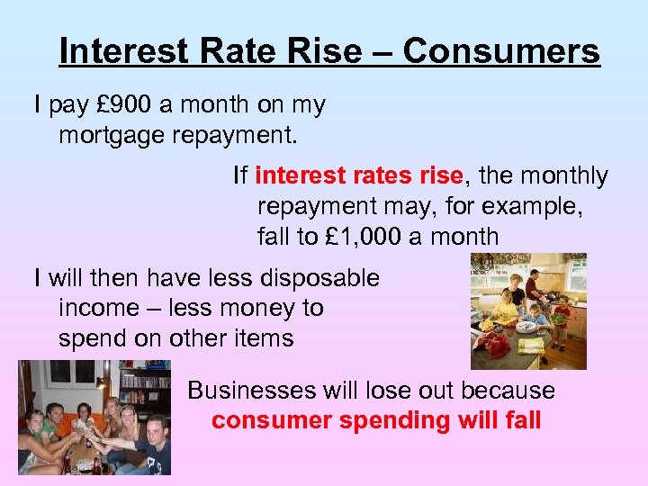 Interest Rate Rise – Consumers I pay £ 900 a month on my mortgage