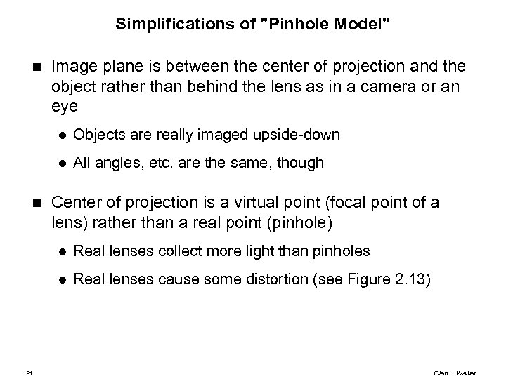 Simplifications of 