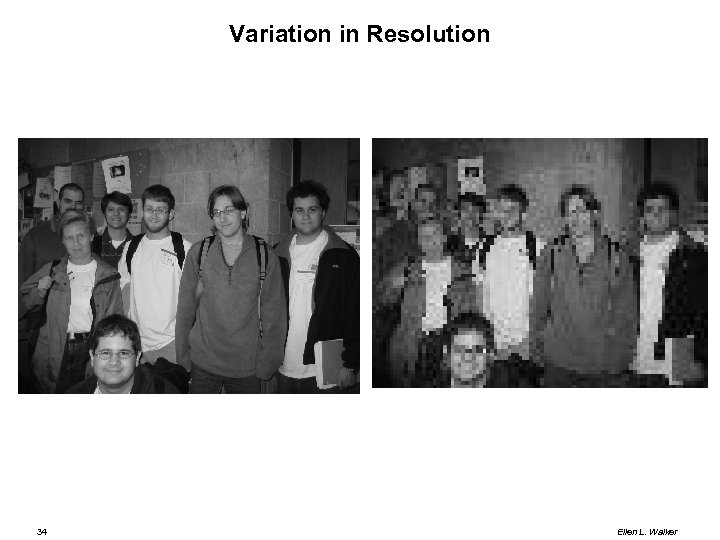 Variation in Resolution 34 Ellen L. Walker 