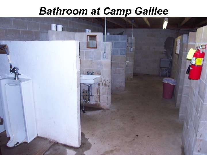 Bathroom at Camp Galilee 