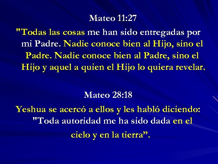 Mateo 11: 27 