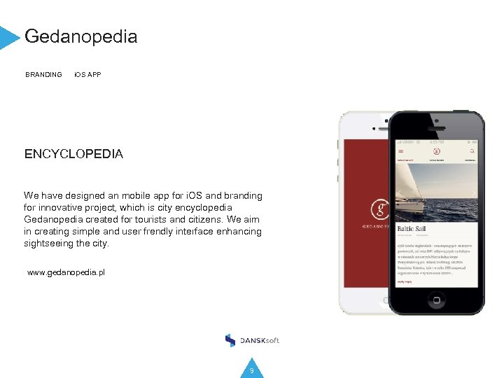 Gedanopedia BRANDING i. OS APP ENCYCLOPEDIA We have designed an mobile app for i.