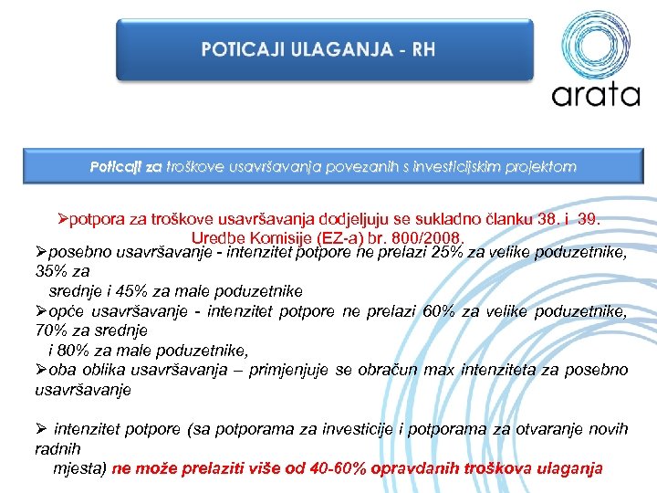 Poticaji za troškove usavršavanja povezanih s investicijskim projektom Øpotpora za troškove usavršavanja dodjeljuju se