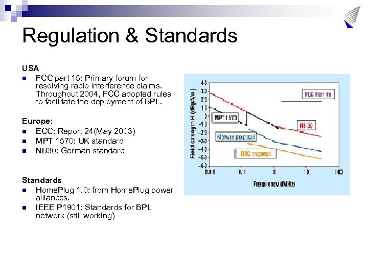 Regulation & Standards USA n FCC part 15: Primary forum for resolving radio interference