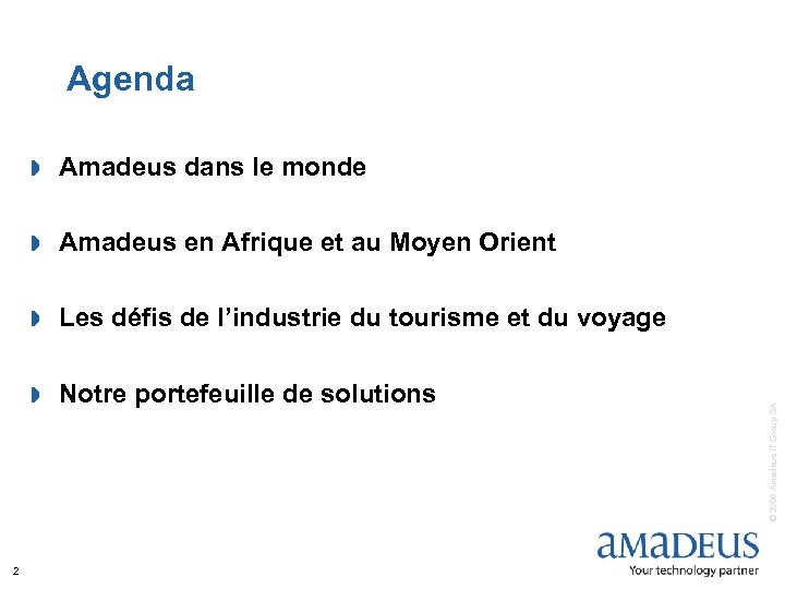 Agenda » Amadeus en Afrique et au Moyen Orient » Les défis de l’industrie