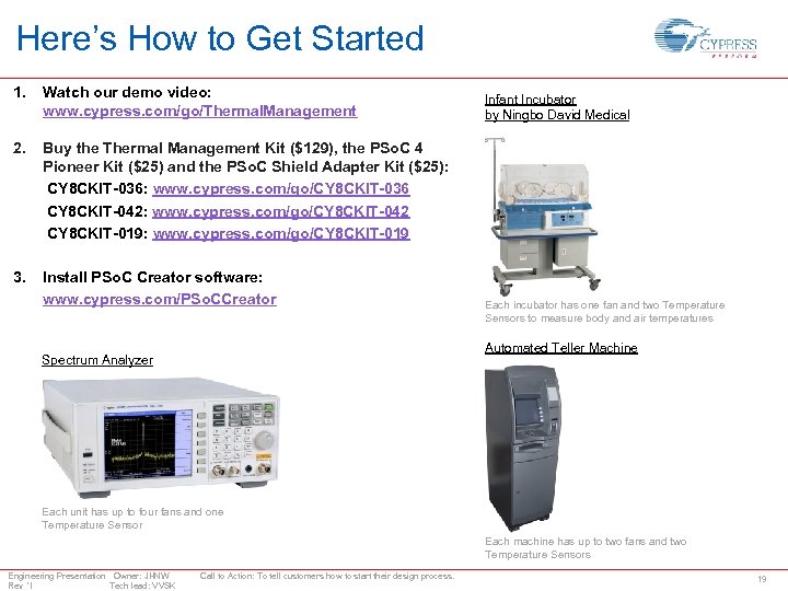 Here’s How to Get Started 1. Watch our demo video: www. cypress. com/go/Thermal. Management