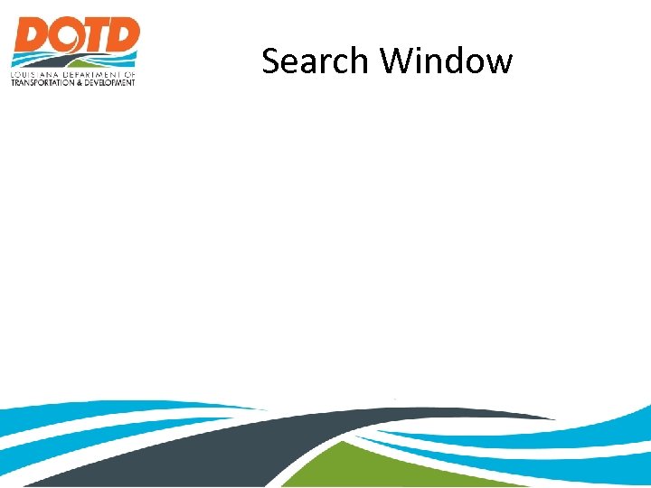 Search Window 