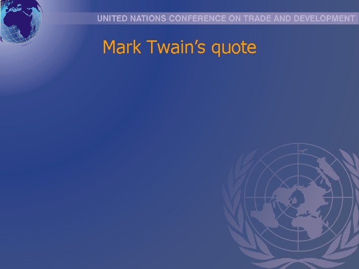 Mark Twain’s quote 