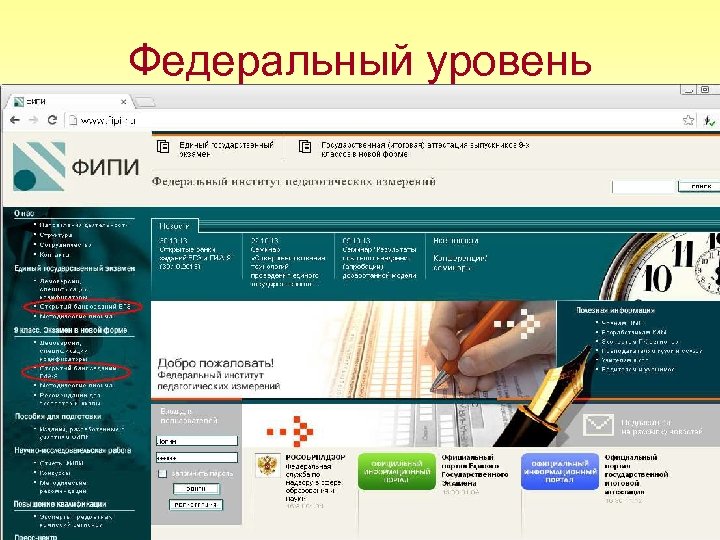 Федеральный уровень 