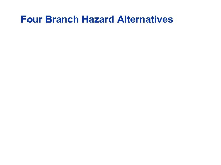 Four Branch Hazard Alternatives 