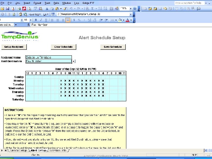 42 nd NIC Conference March 2008 22 