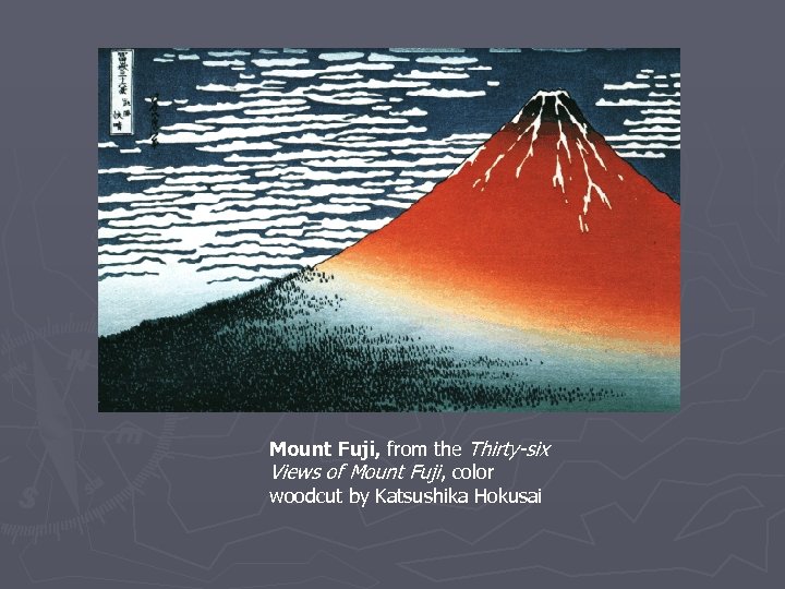 Mount Fuji, from the Thirty-six Views of Mount Fuji, color woodcut by Katsushika Hokusai