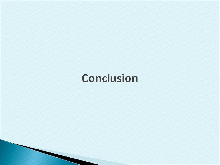 Conclusion 