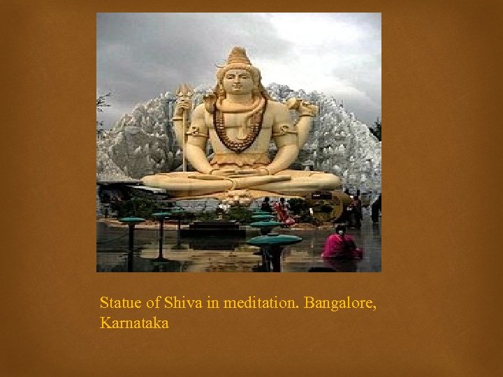 Statue of Shiva in meditation. Bangalore, Karnataka 